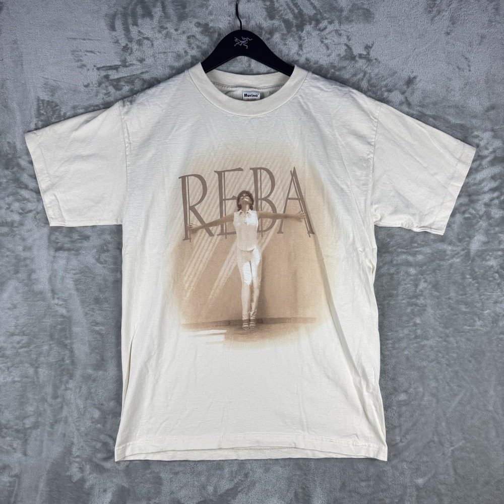 Vintage Murina Reba Concert Tour Graphic T-Shirt Size Large USA Single Stitch 90